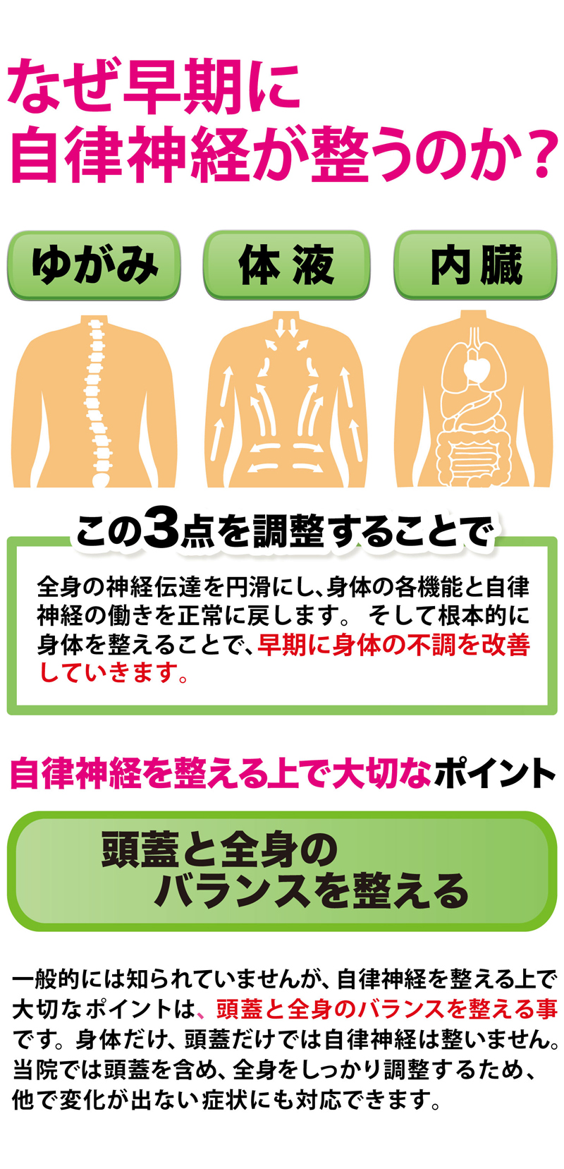 なぜ、当院の整体で自律神経が